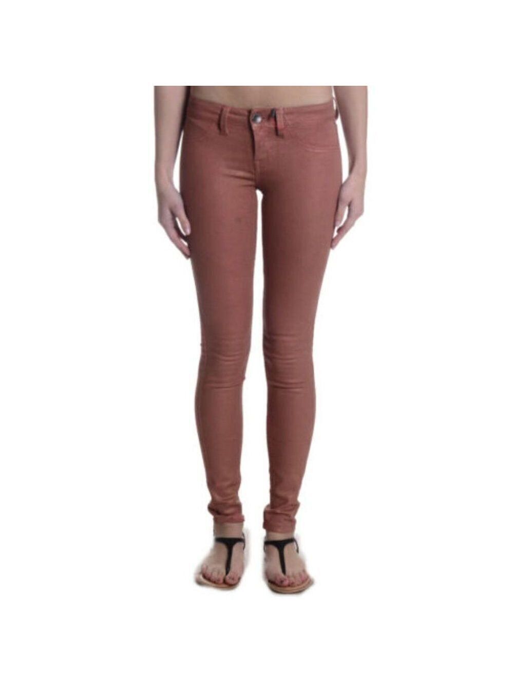 Janice Ultra Skinny Stretch Jeans Coated Denim